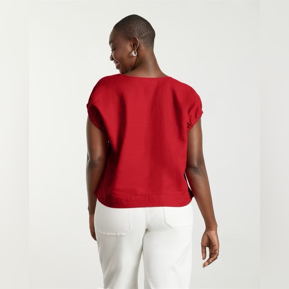 Everlane The Drawstring Tunic Goji Berry Size Medium - Picture 4 of 7